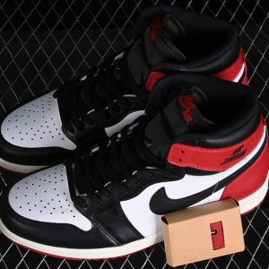 Air Jordan 1 High OG Black Toe Reimagined Black/Black/Varsity Red/White