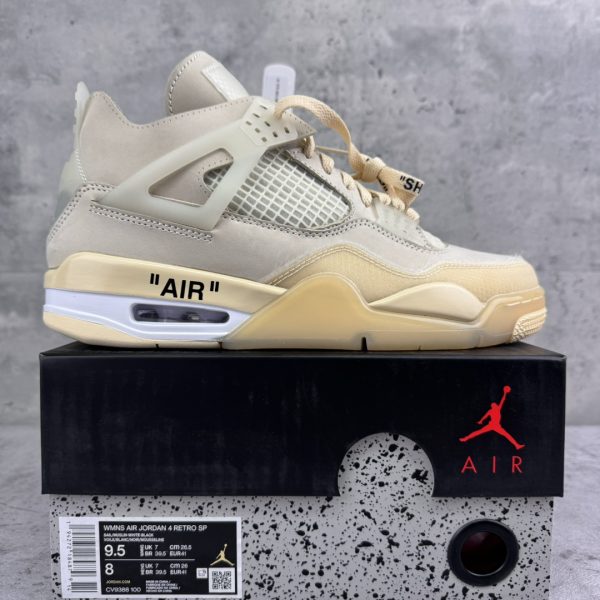 Jordan 4 Retro Off-White Sail (Women's)