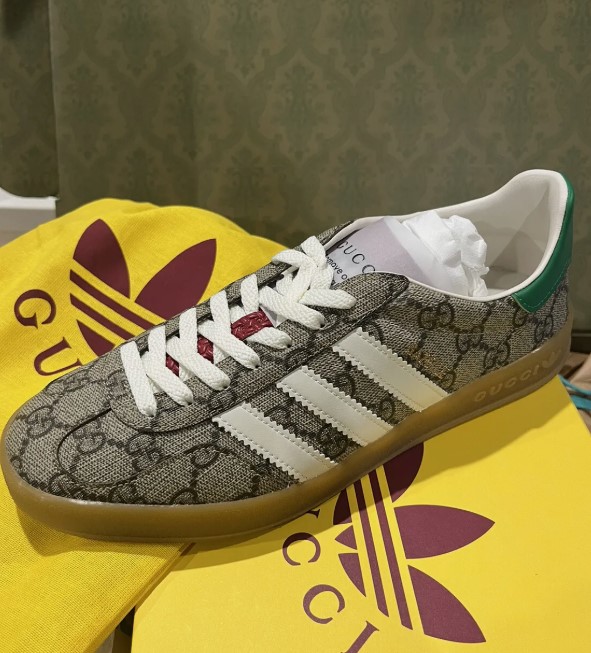 adidas Gazelle Gucci Original GG Beige Brown